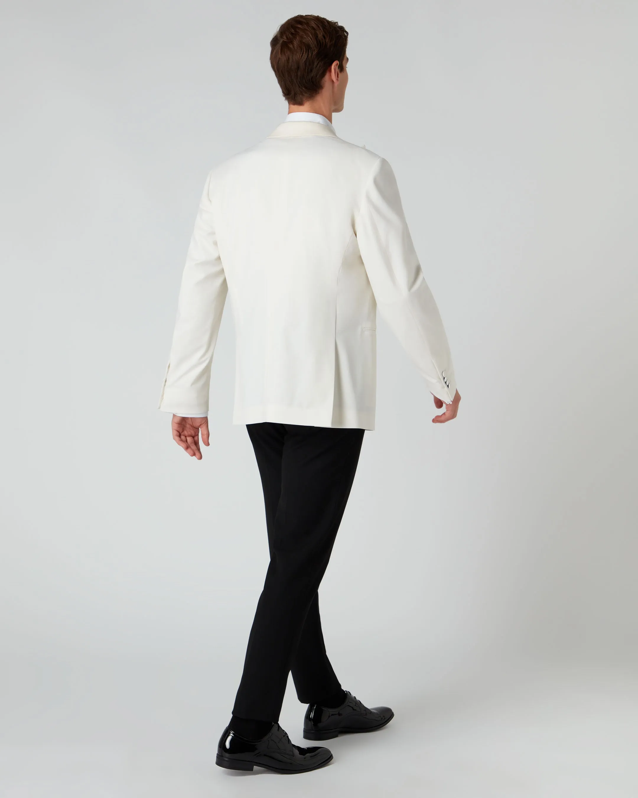 007 Woven Dinner Jacket White