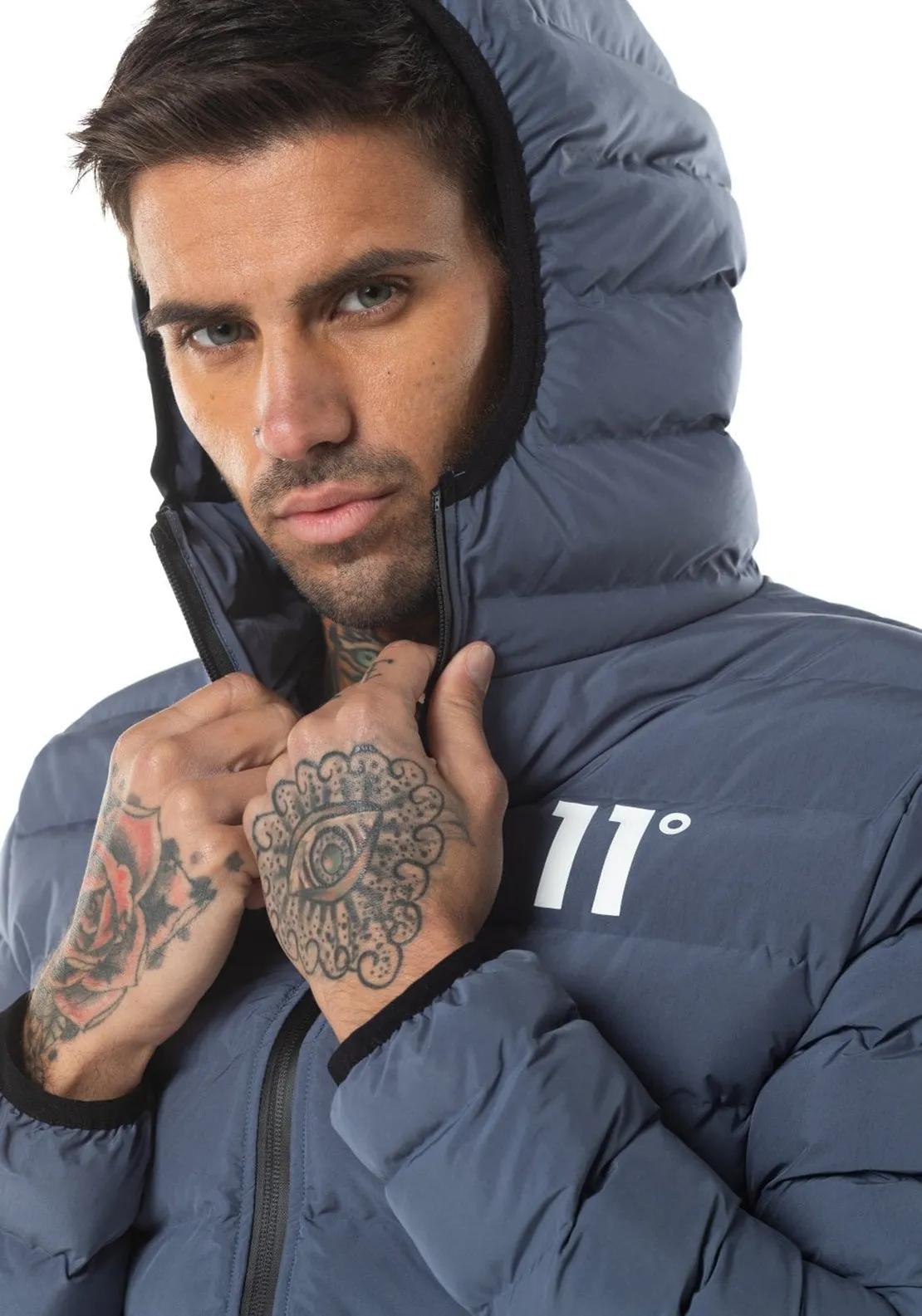 11 Degrees Space Puffer Jacket, Twisted Grey