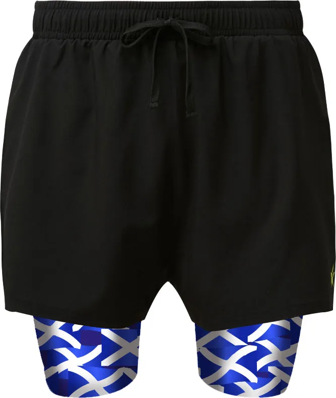 2 in 1 Double Layer Ultra Shorts | Saltire