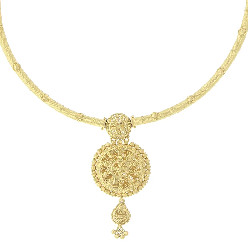 3-PIECE PLAIN GOLD NECKLACE SET