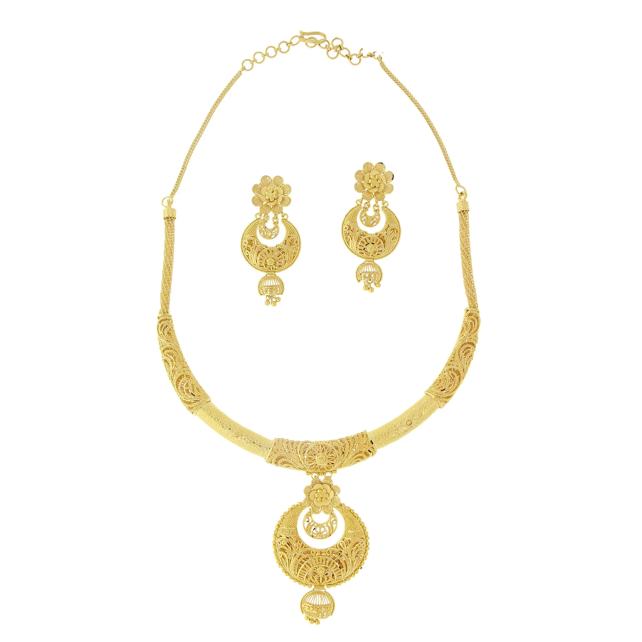 3-PIECE PLAIN GOLD NECKLACE SET