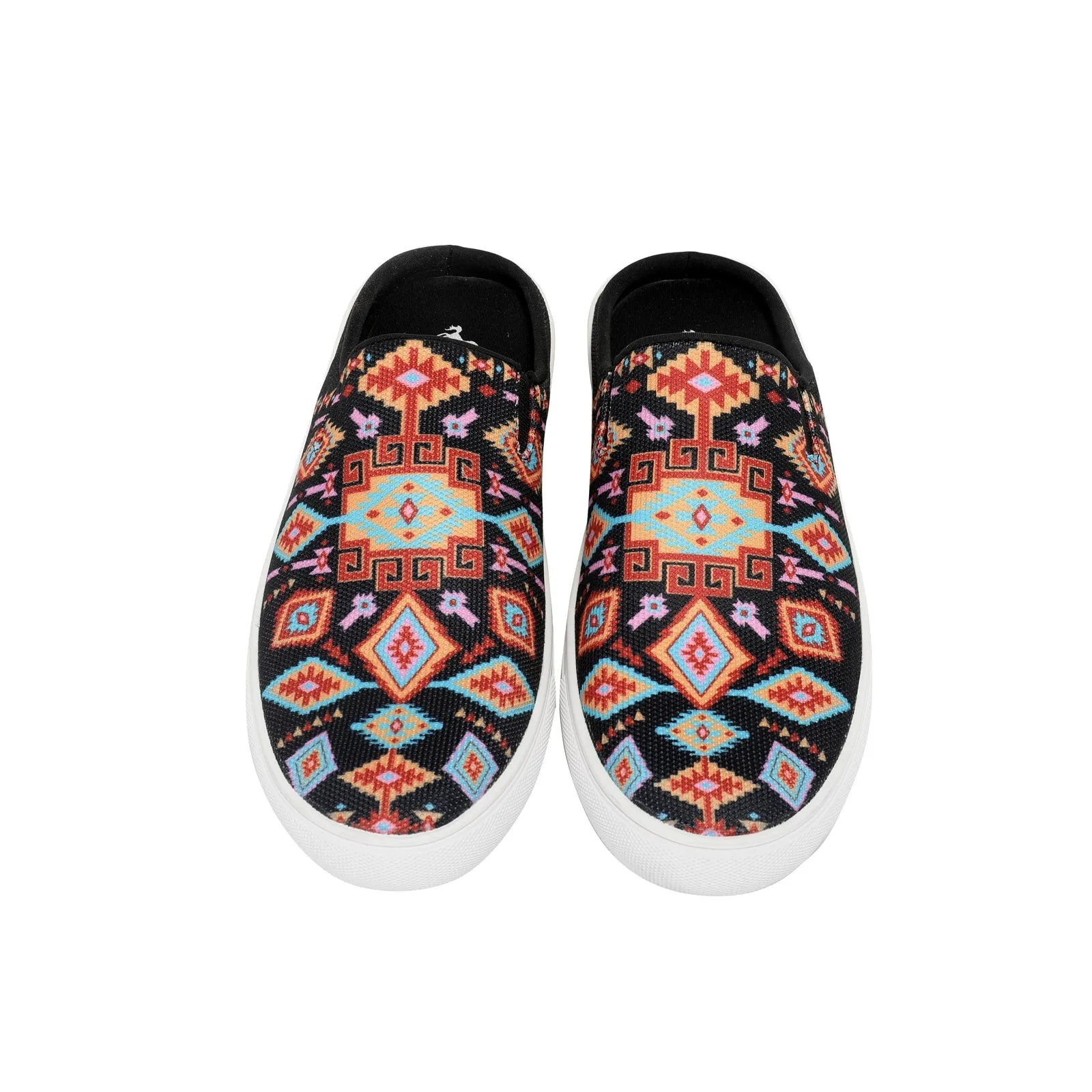 800-S013  Montana West Western Aztec Print Collection Sneaker Slides - By Pair