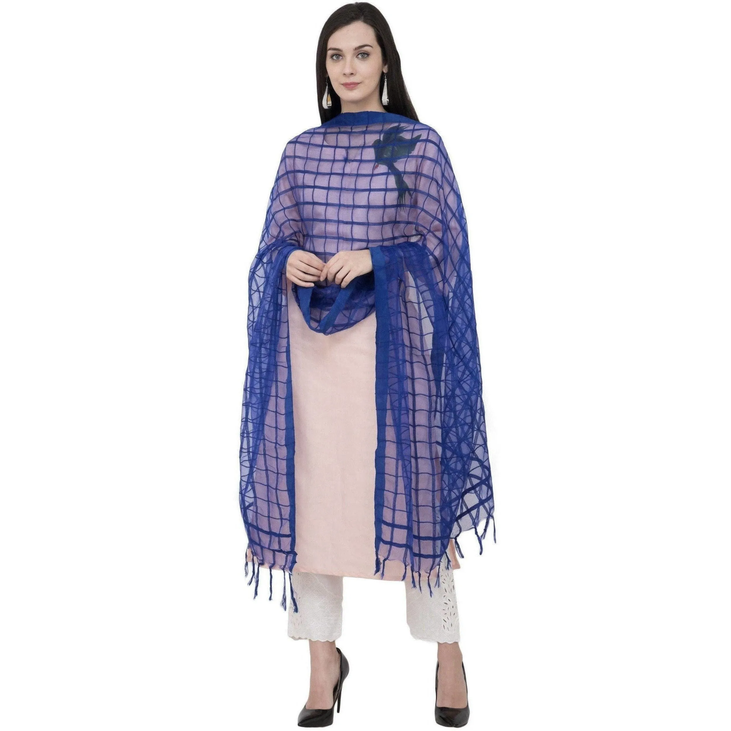 A R Silk Cotton Square Regular Dupatta Color Royal Dupatta or Chunni