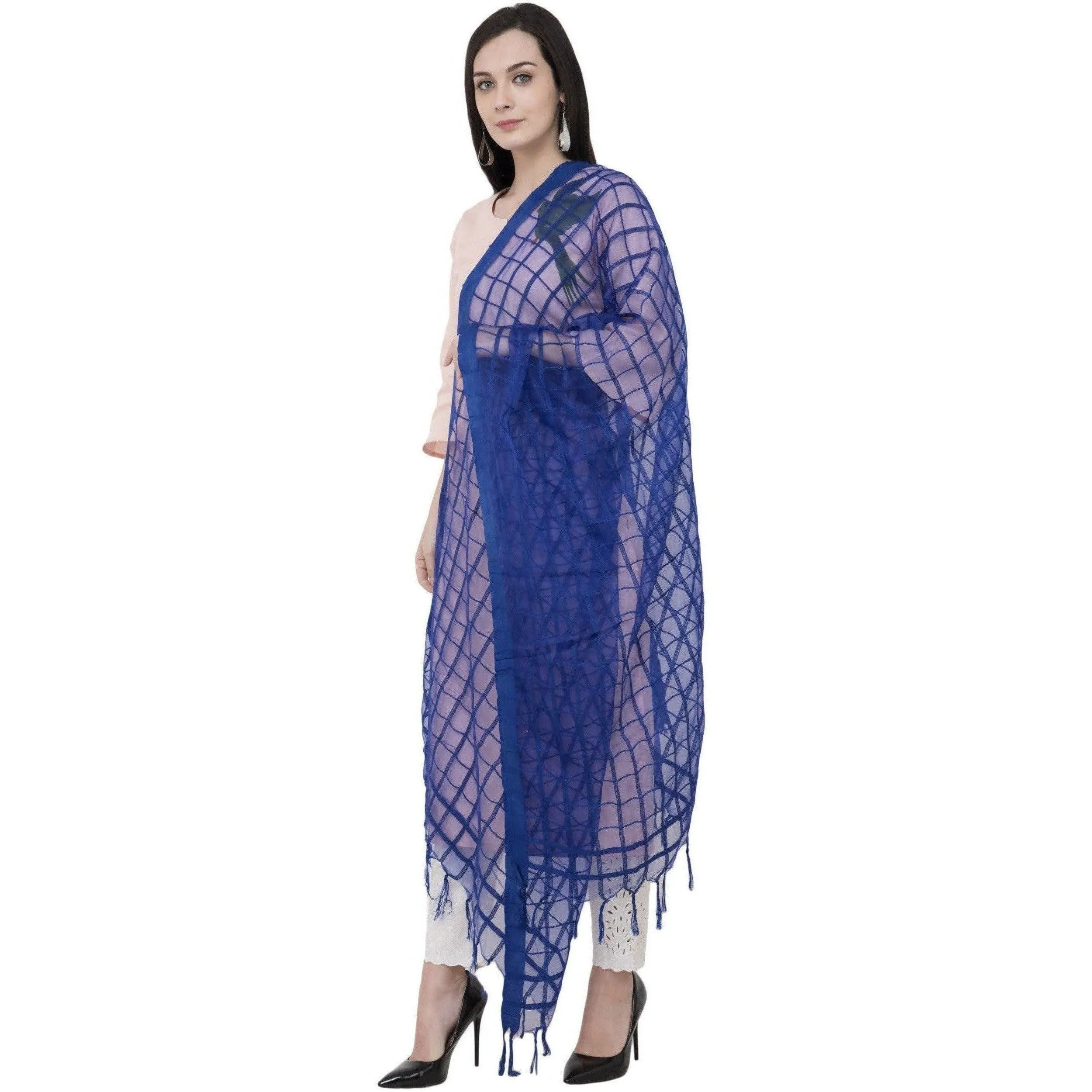 A R Silk Cotton Square Regular Dupatta Color Royal Dupatta or Chunni