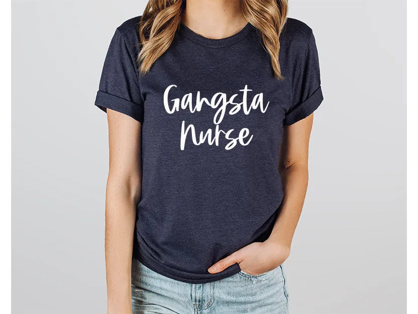 Adult Bella Canvas Tee | Gansta Nurse Tee