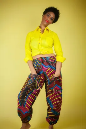 African Trousers In Beautiful Wow Print