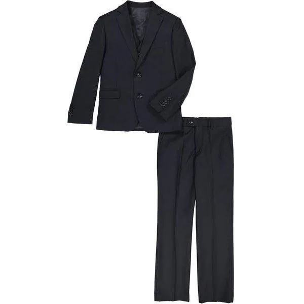 American Exchange Boys 3 Piece Slim Suit_Navy SD040