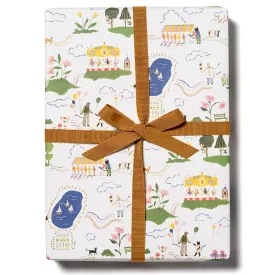 Amusement Park Gift Wrap by Red Cap Cards