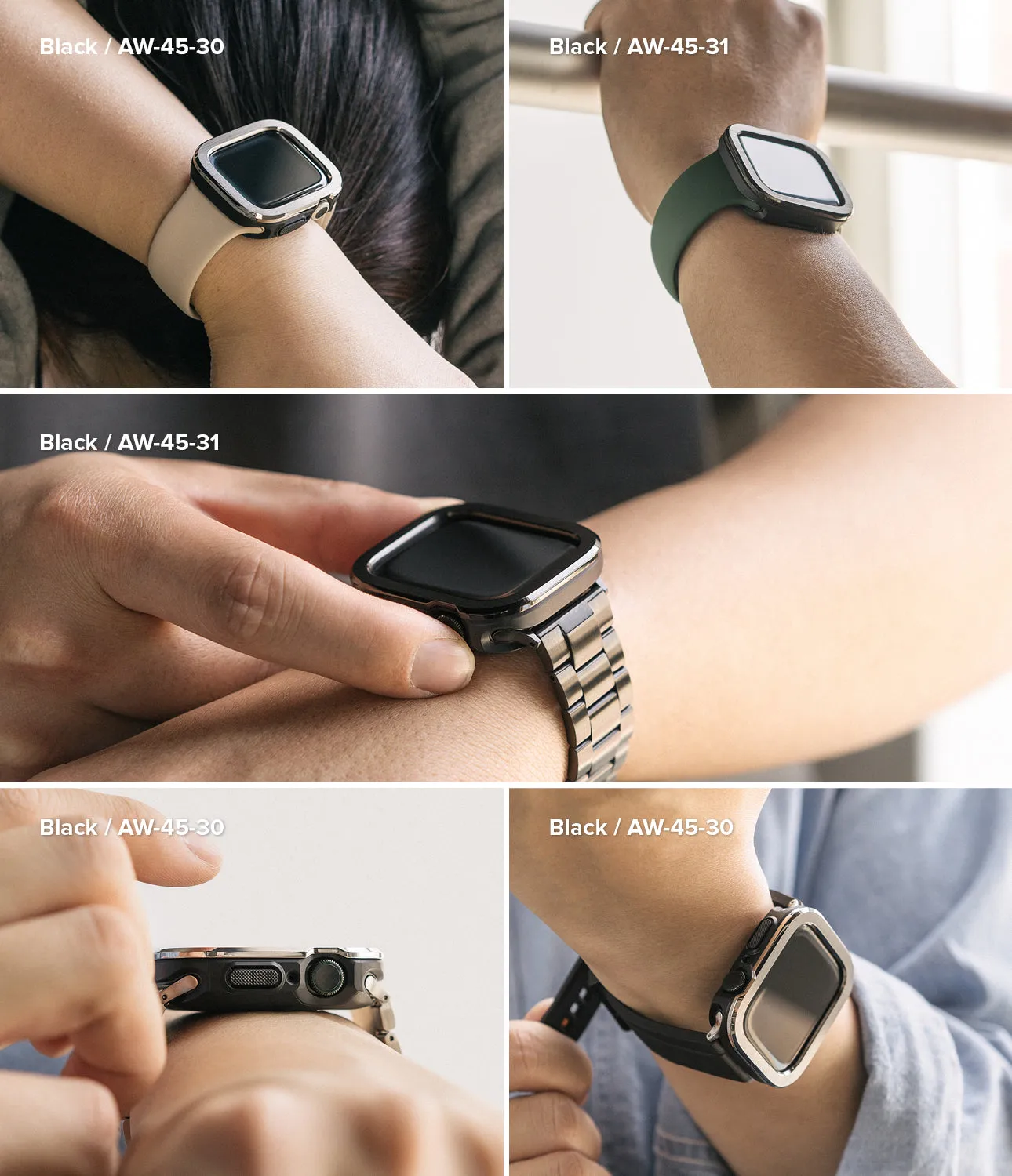 Apple Watch Series (45mm / 44mm) | Air Sports (Black)   Bezel Styling