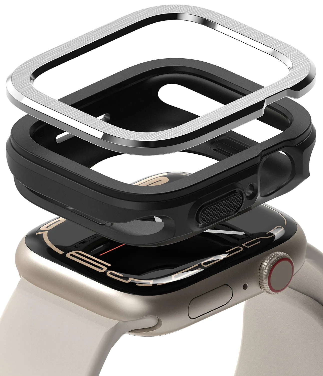 Apple Watch Series (45mm / 44mm) | Air Sports (Black)   Bezel Styling