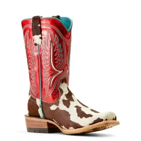 Ariat Womens Futurity Colt Cowtown Hair-On Leather Western Boots - Style 10051020