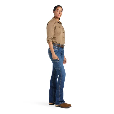 Ariat Women's Rebar Work Flex Perfect Rise Riveter Boot Cut Jean