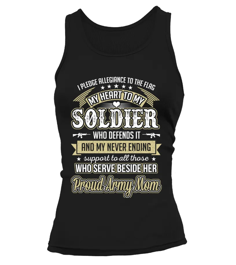 Army Mom Daughter Pledge Allegiance T-shirts