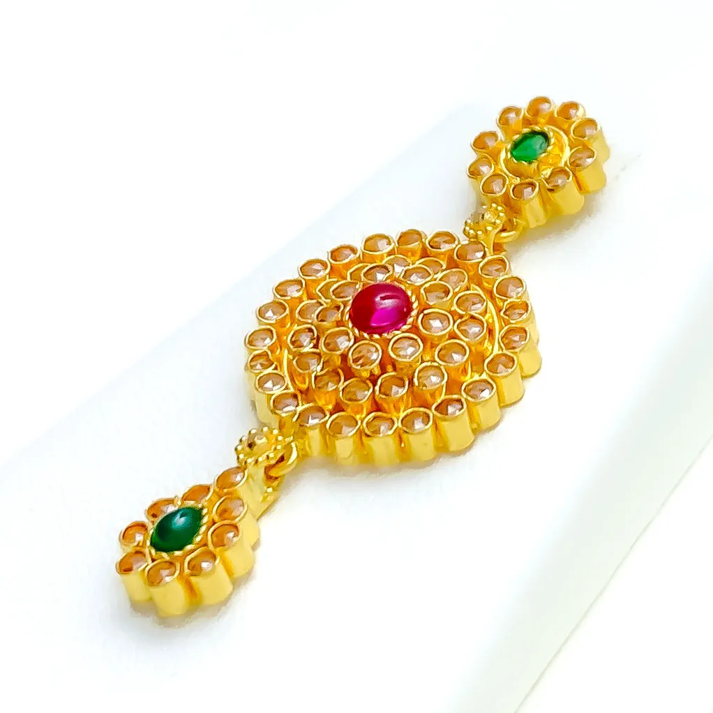 Artistic Heirloom 22k Gold Kundan Necklace Set