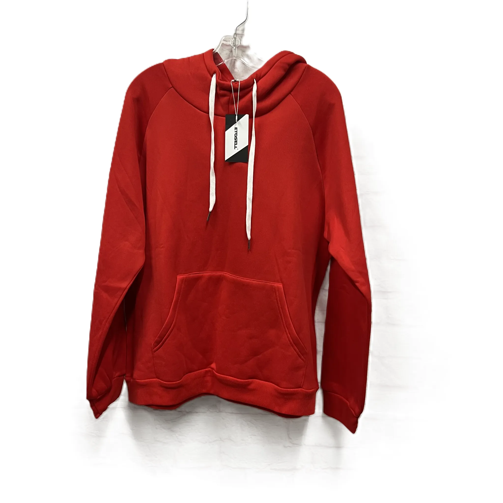 Athletic Sweatshirt Hoodie By Etosell In Red, Size: Xxl