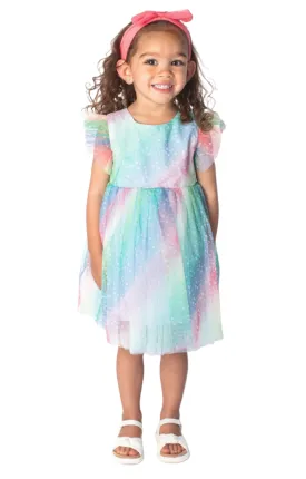 Baby Girl's and Little Girl's Rainbow Tulle Dress