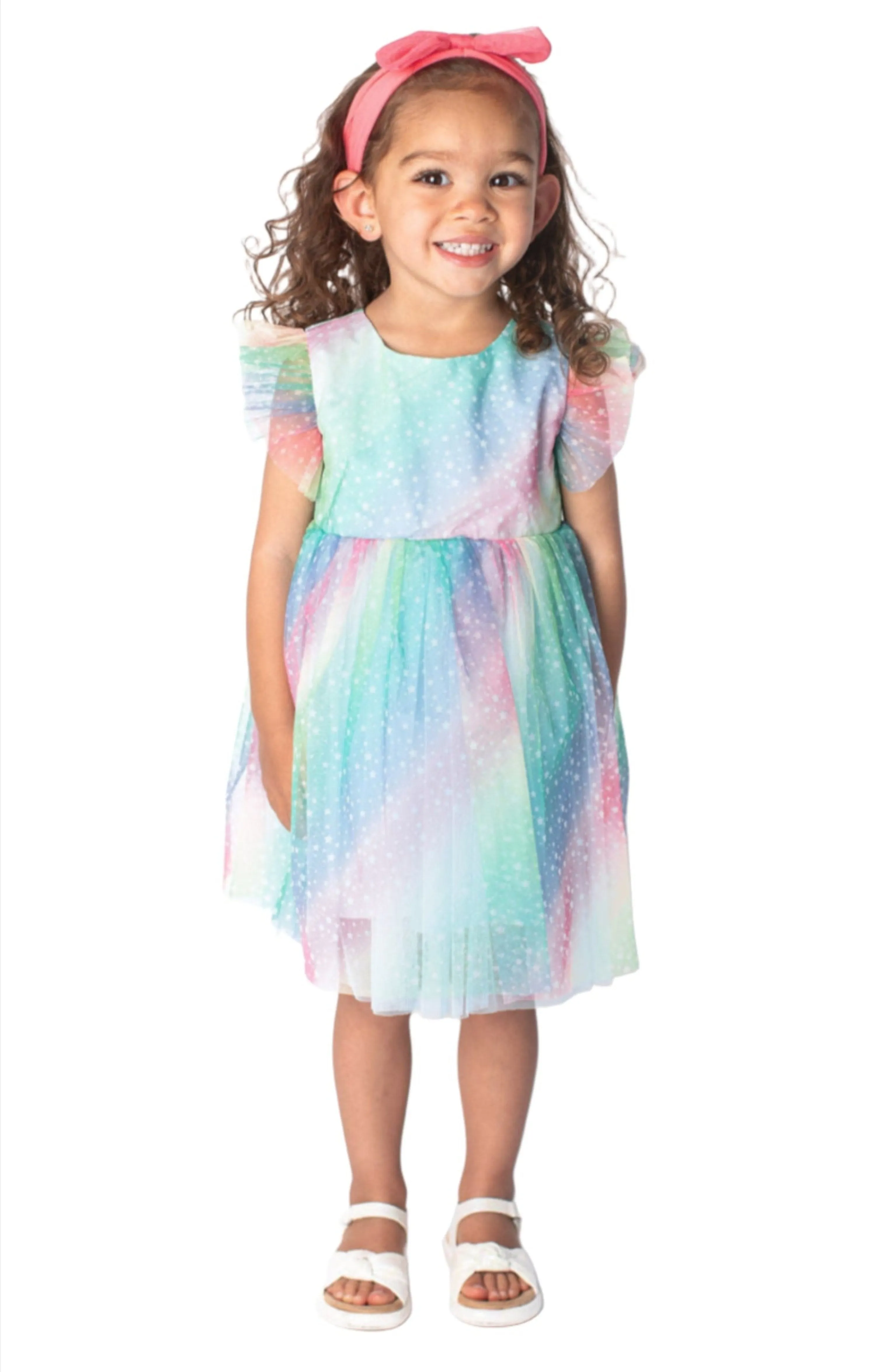 Baby Girl's and Little Girl's Rainbow Tulle Dress