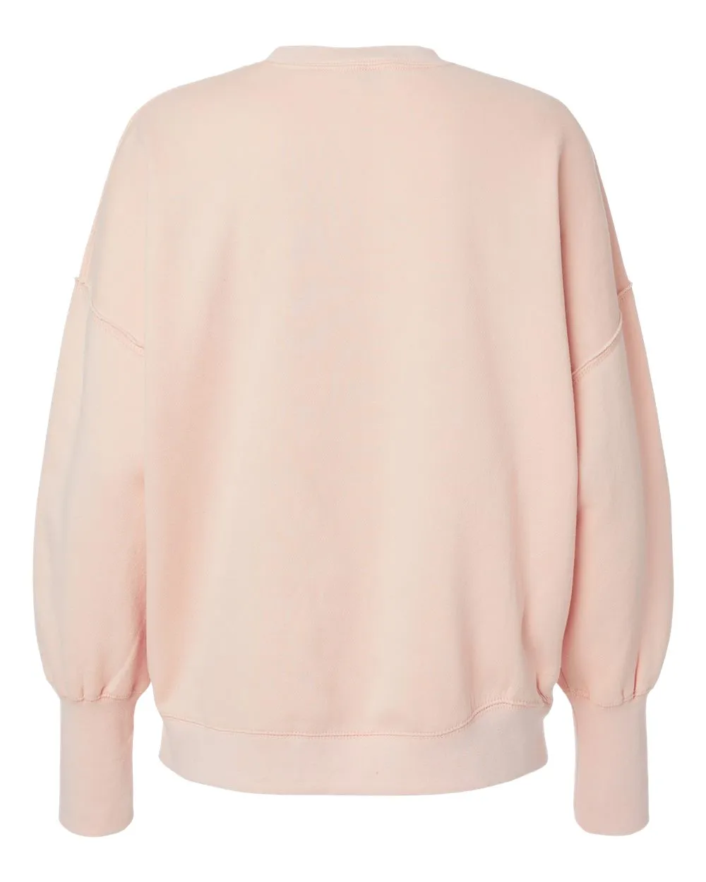 BEAUTY-SUEDED FLEECE CREWNECK PULLOVER