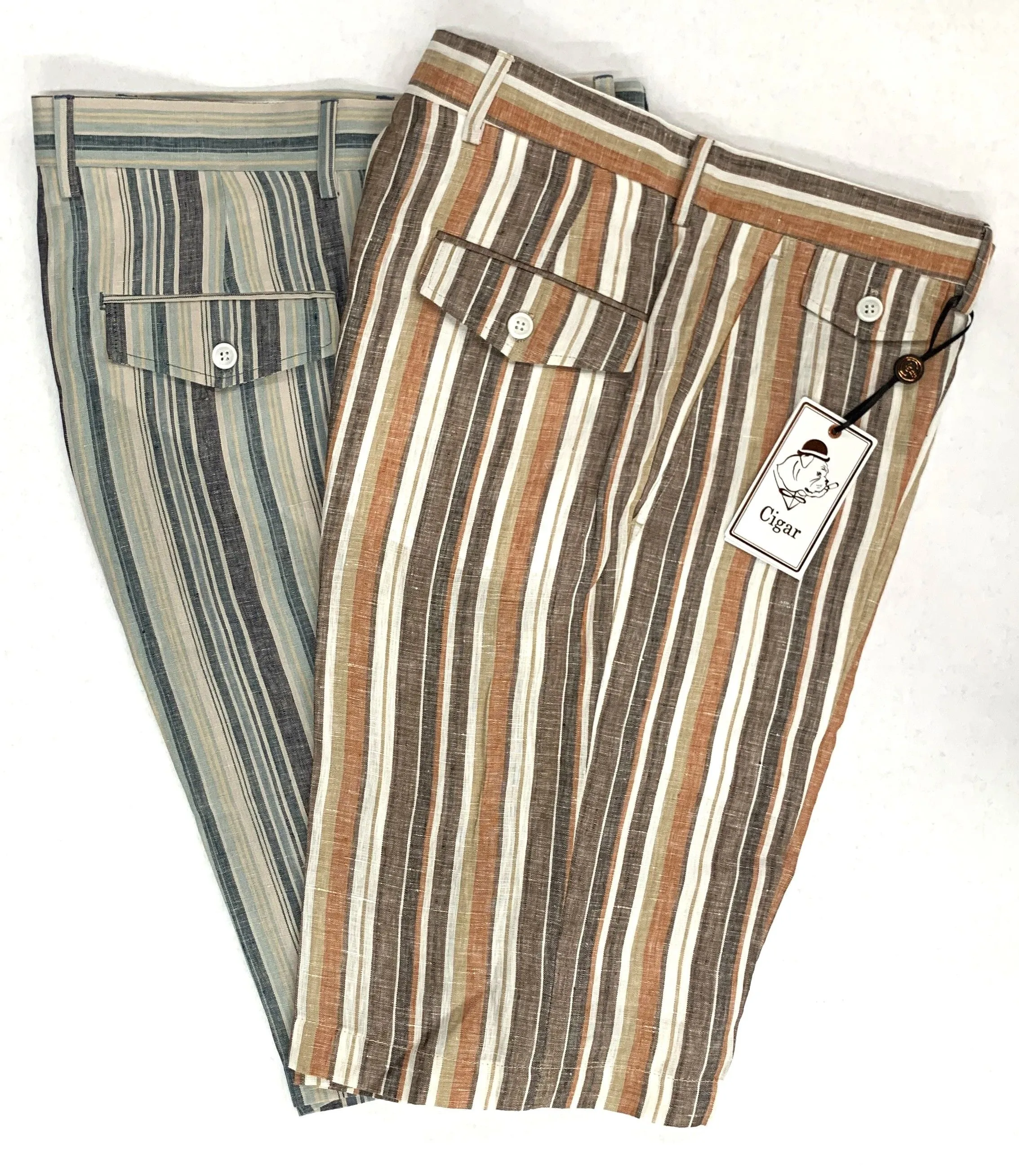 Berragamo LS-783 Stripe Short - Brown