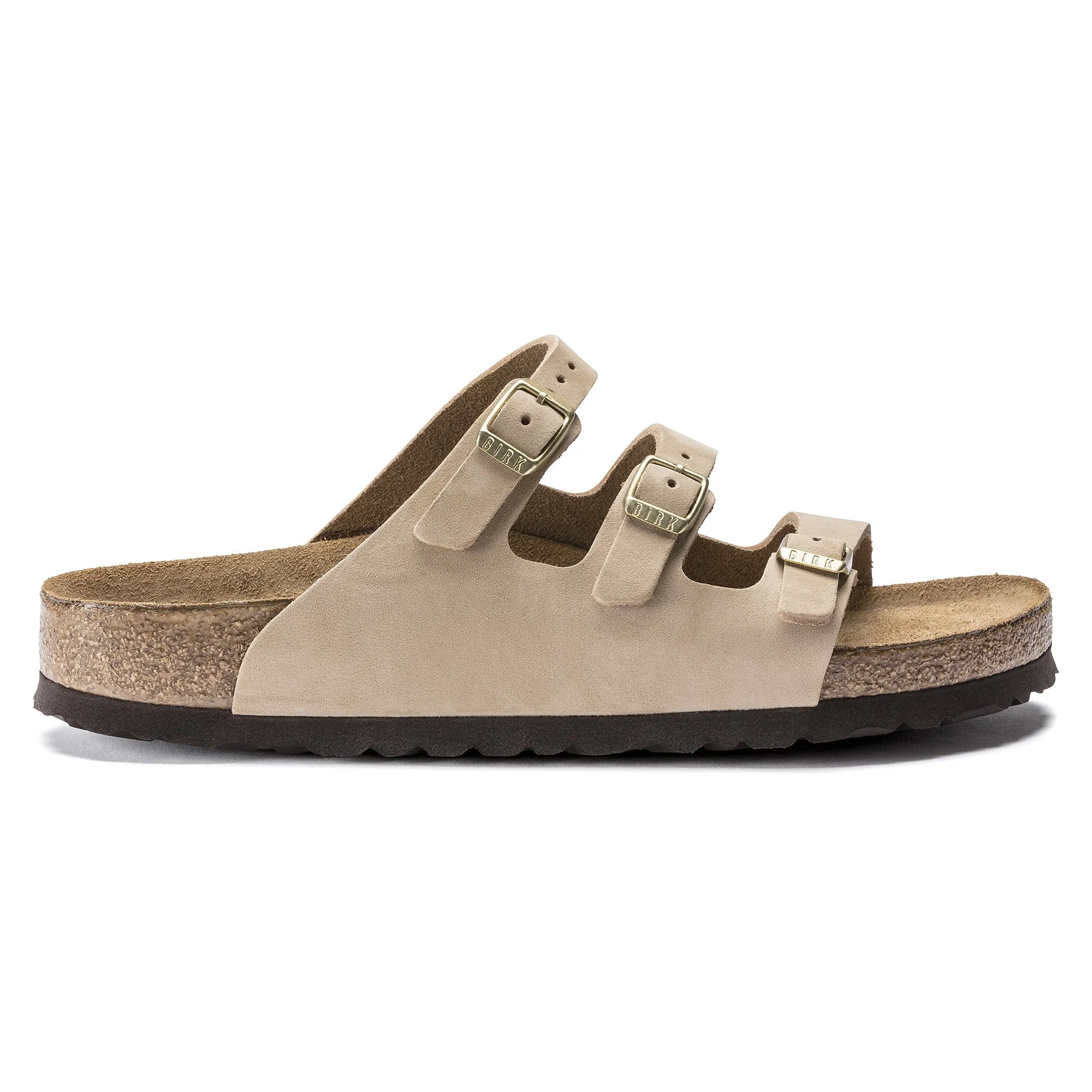 BIRKENSTOCK FLORIDA FRESH SF SANDCASTLE NUBUCK - WOMENS