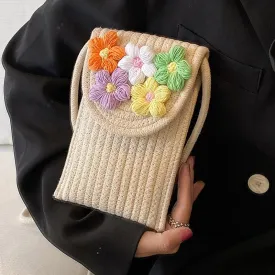 Biscotti Floral Summer Jute Bag