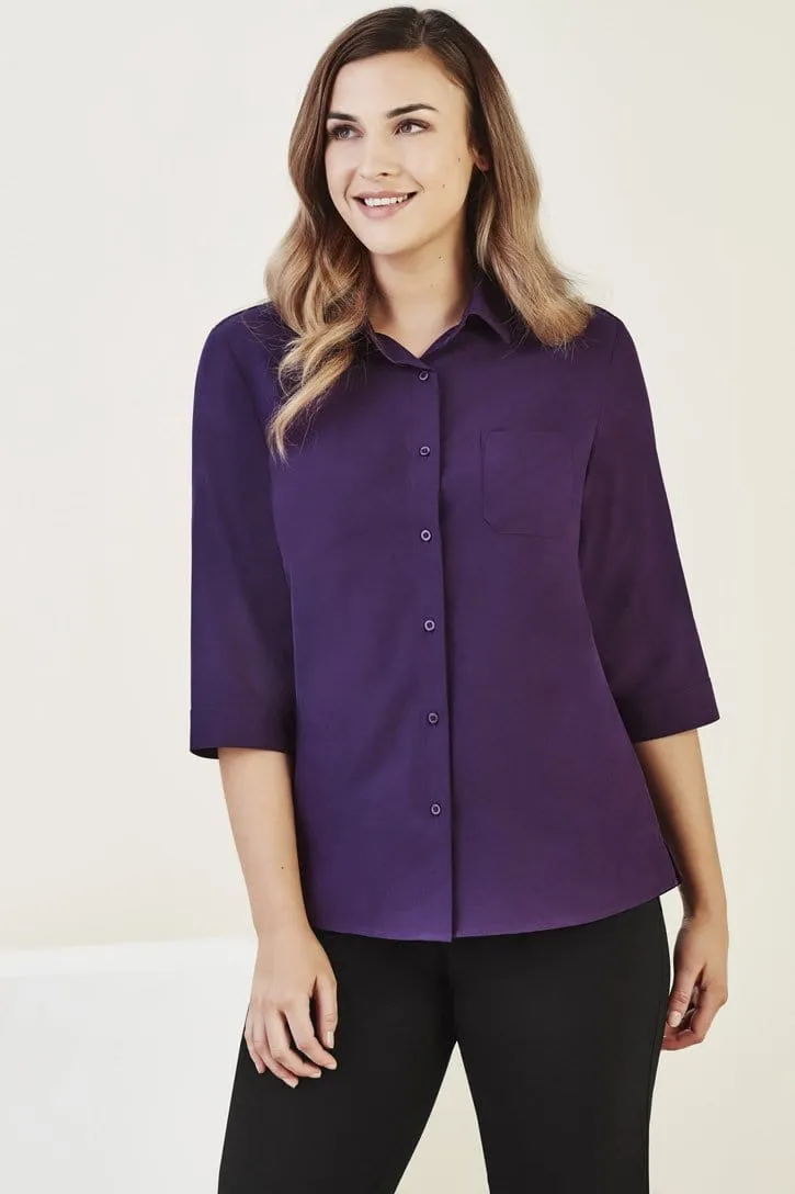 Biz Care Womens Florence 3/4 Sleeve Shirt CS951LT