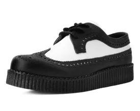 Black & White Wingtip TUKskin™ Viva Low Creeper