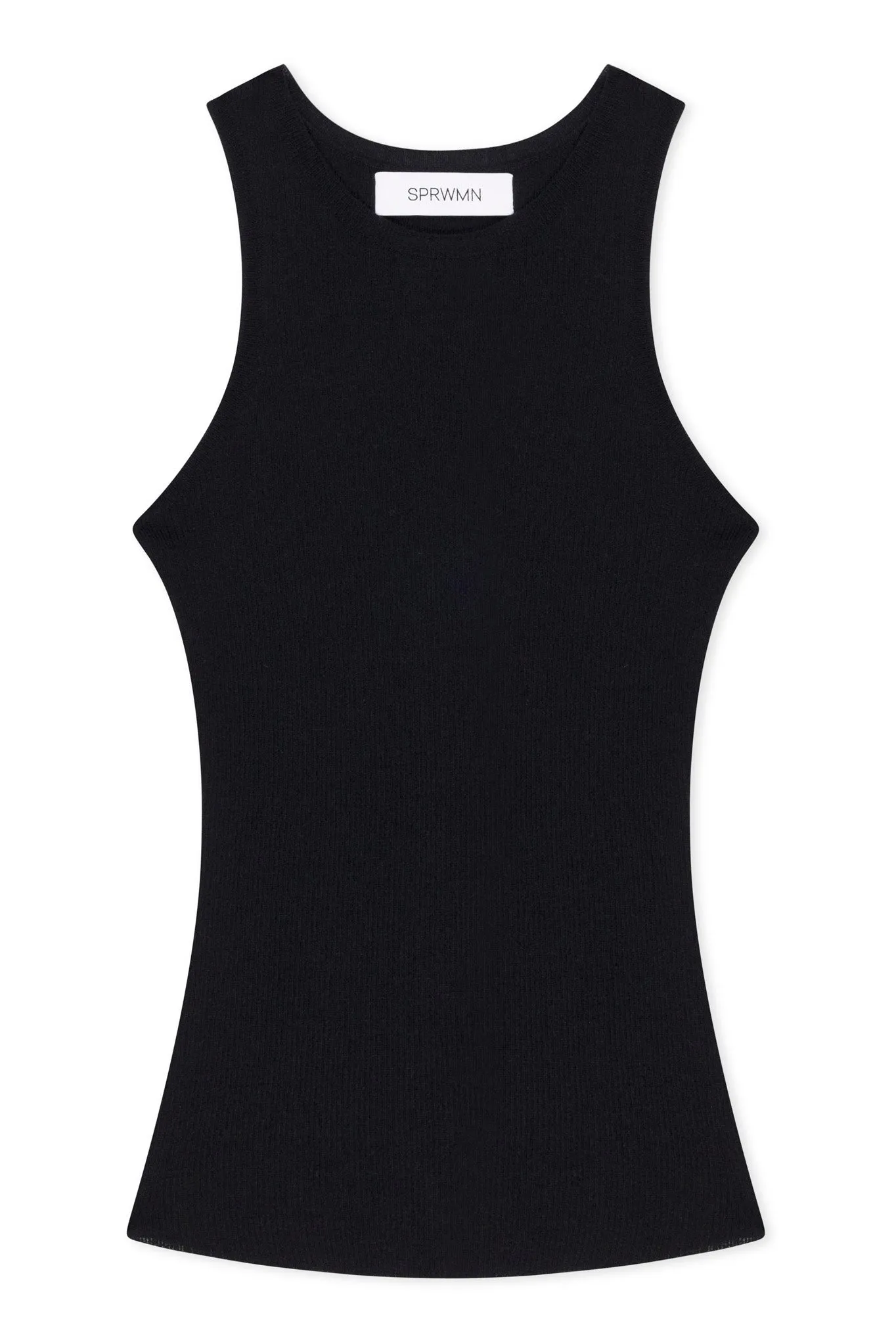 Black Cashmere Racer Tank