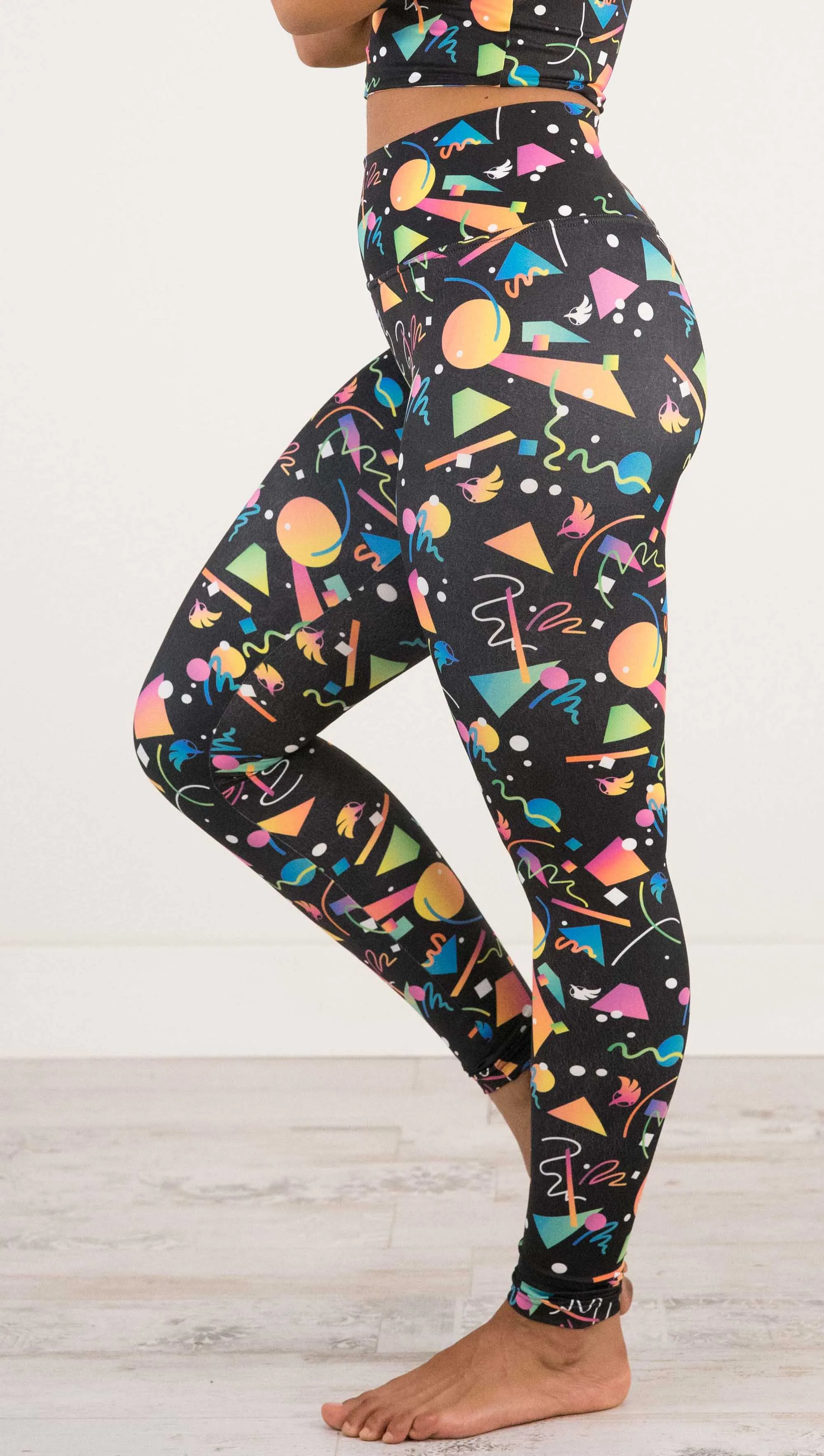 Black Confetti - Athleisure Leggings - CUSTOM ORDER