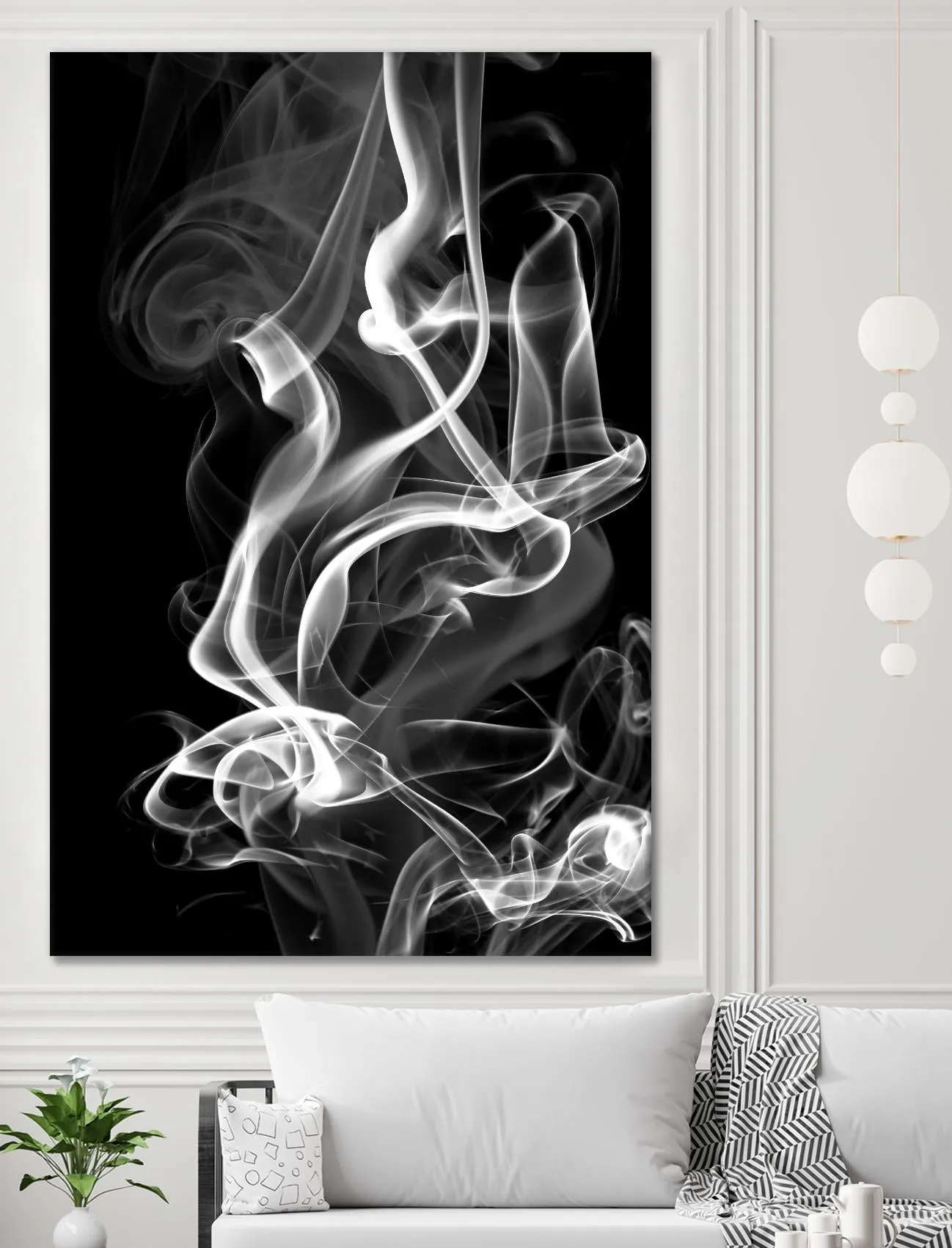 Black Smoke Abstract