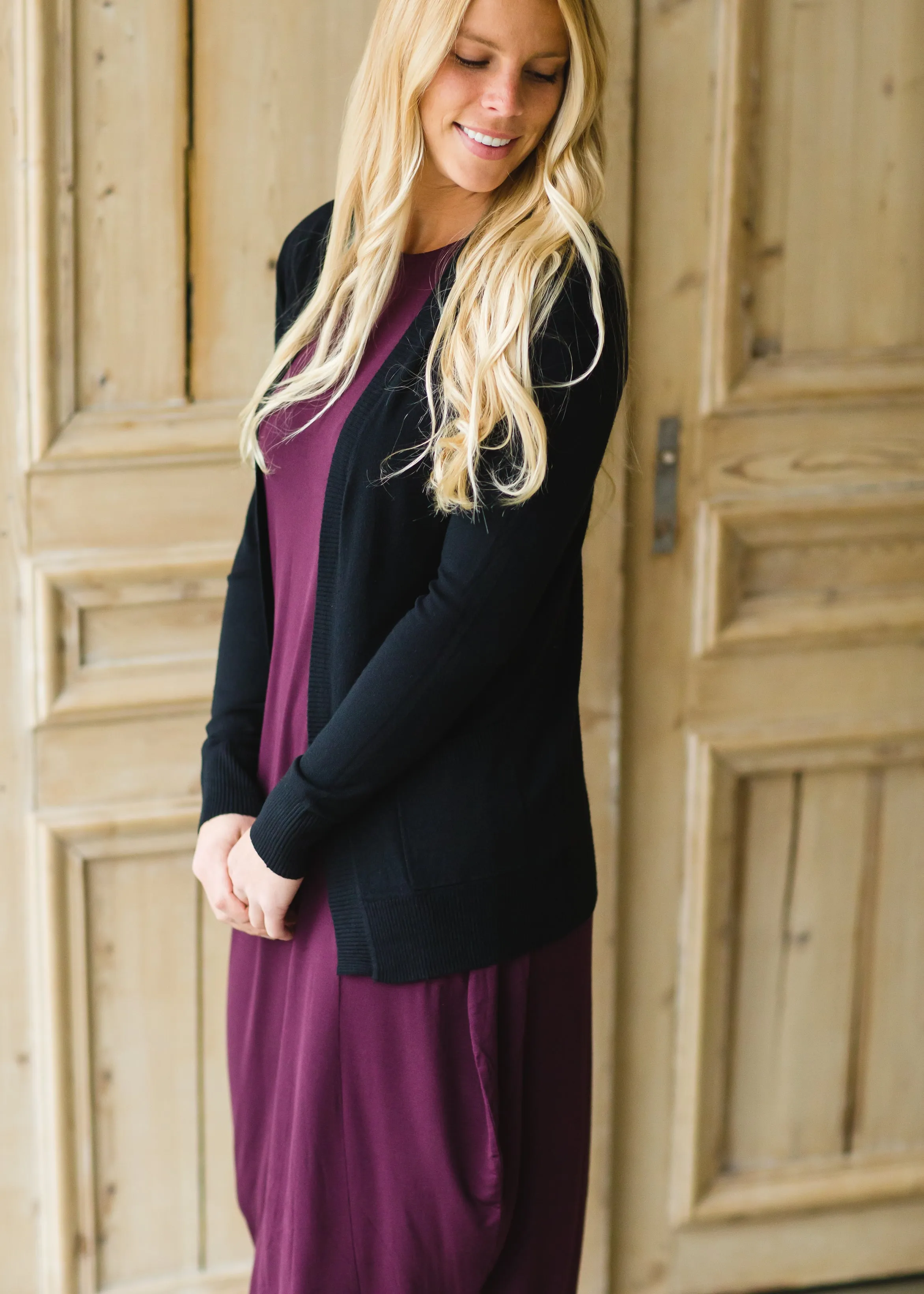 Black Soft Knit Cardigan - FINAL SALE