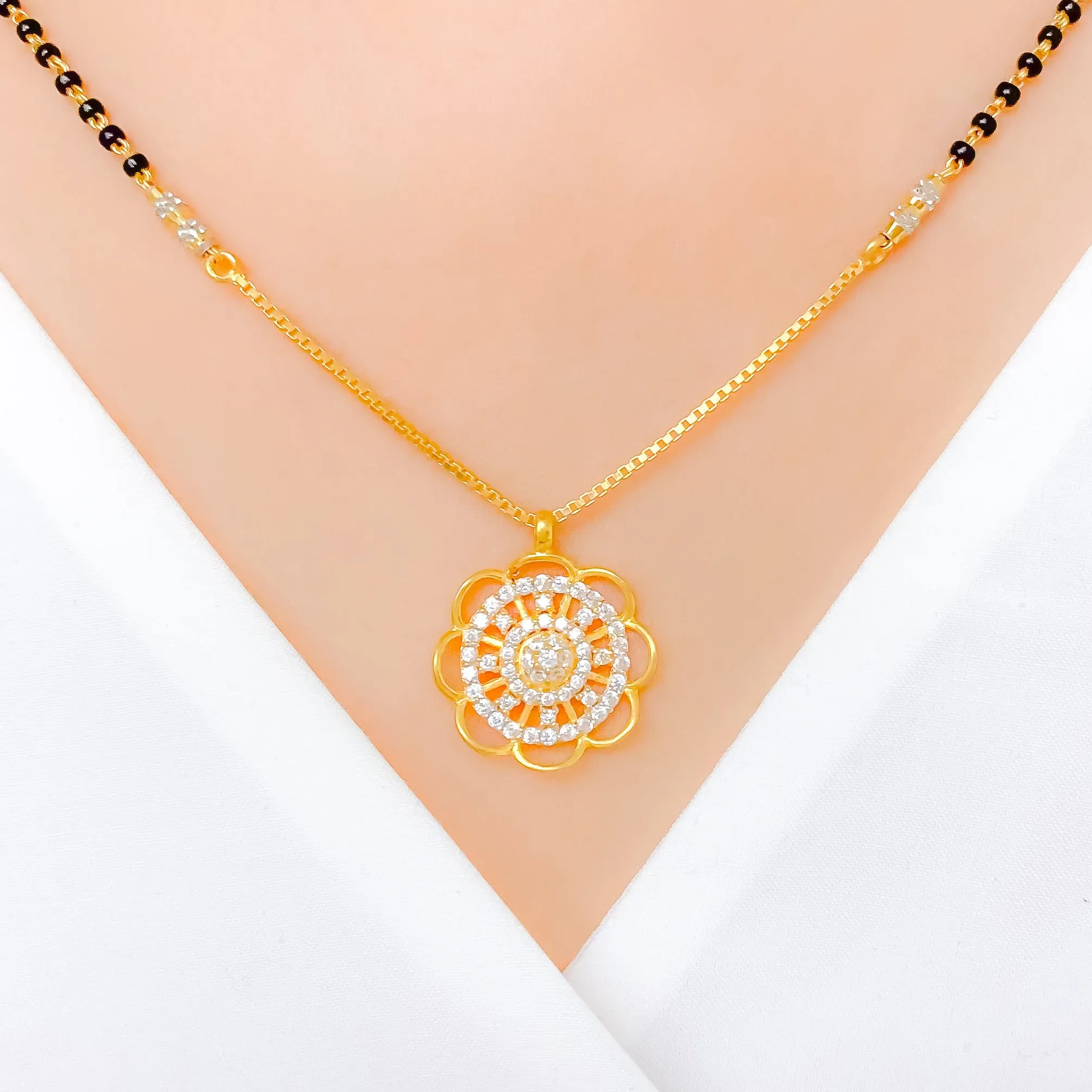 Blooming Flower Mangalsutra