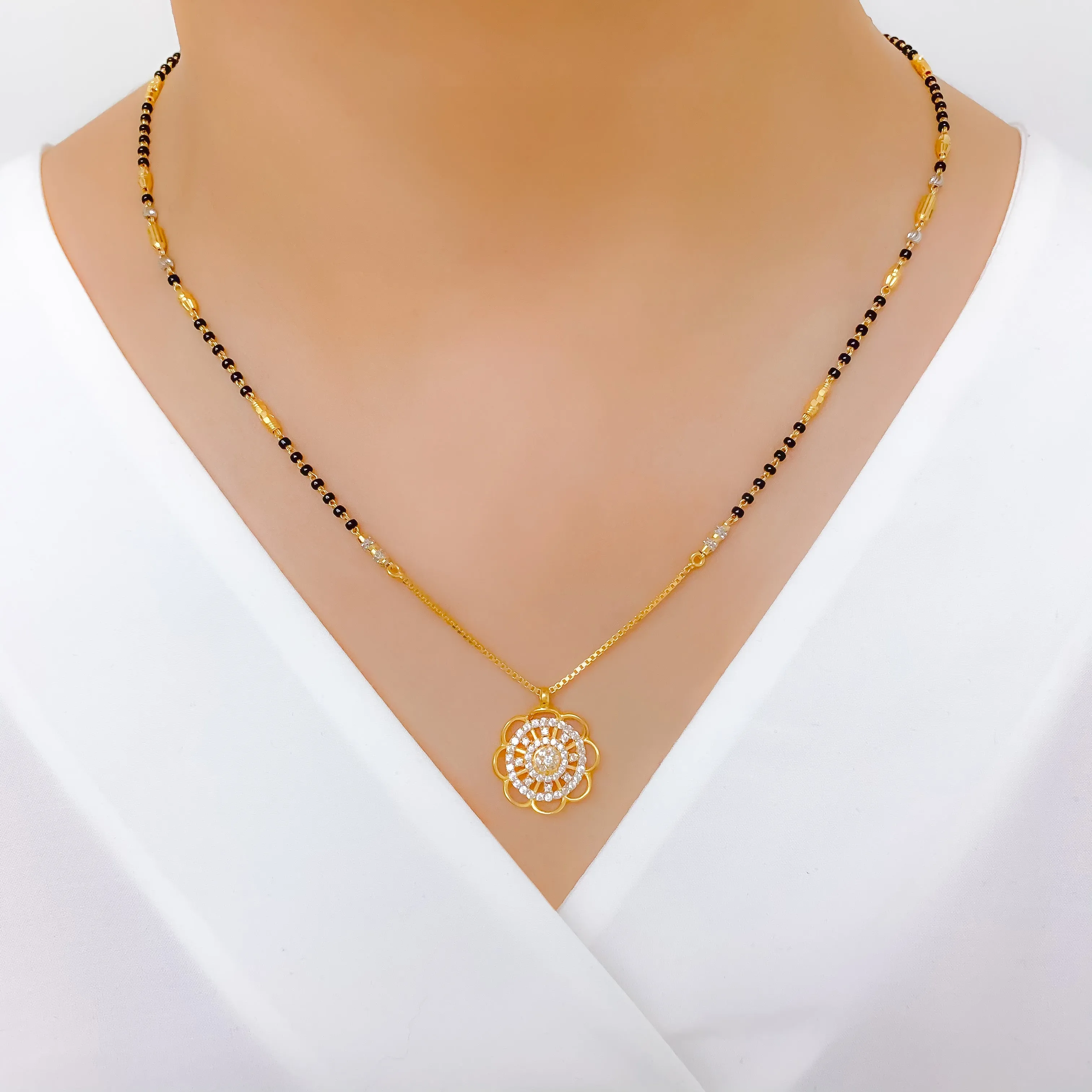 Blooming Flower Mangalsutra