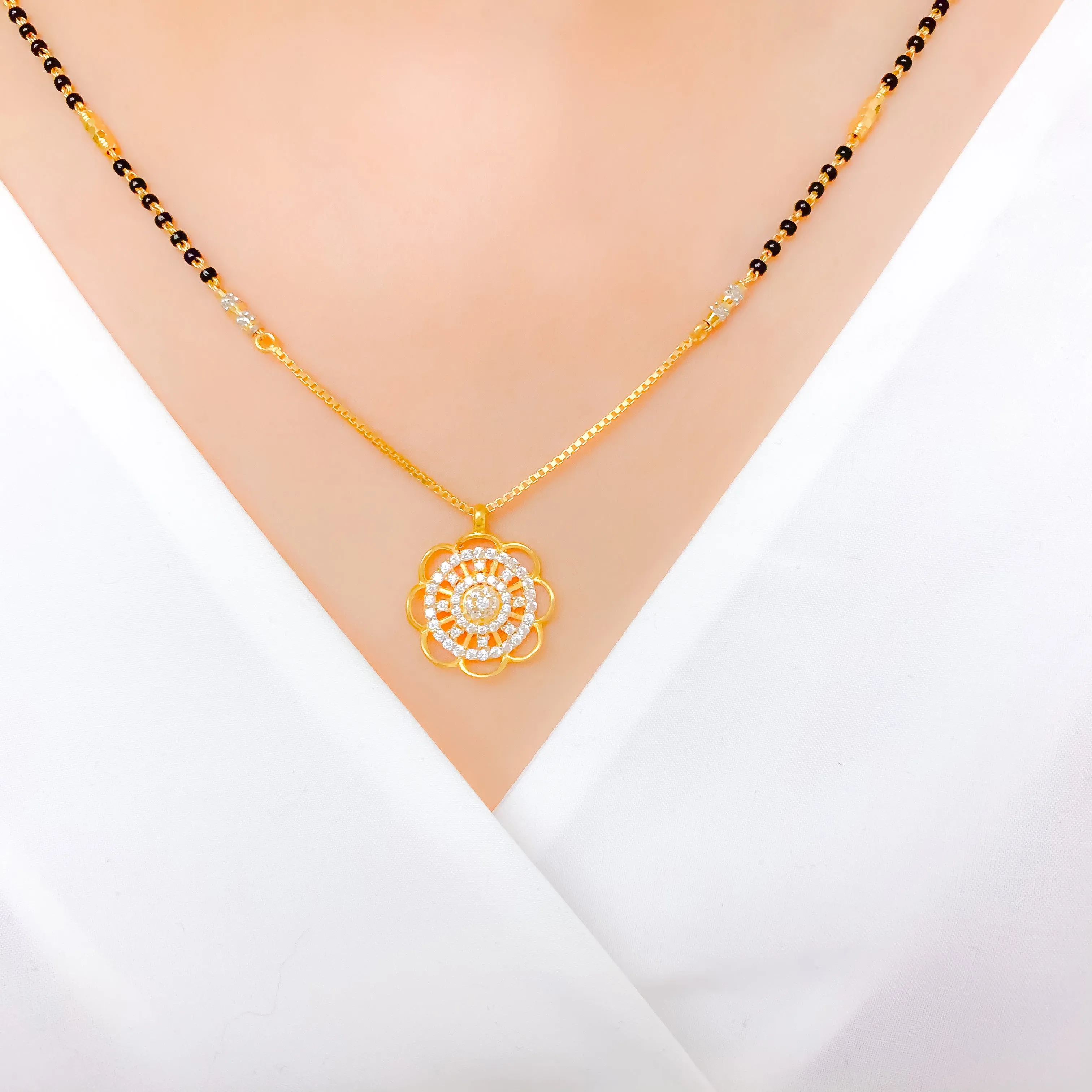 Blooming Flower Mangalsutra