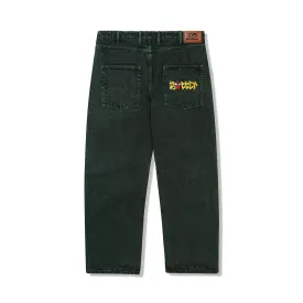 Butter Goods Big Apple Denim Baggy Denim Jeans - Acid Fern