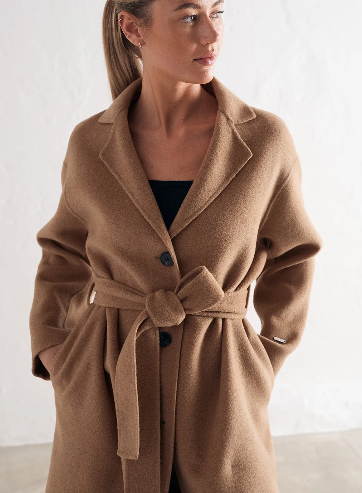 Camel Classic Wool Coat