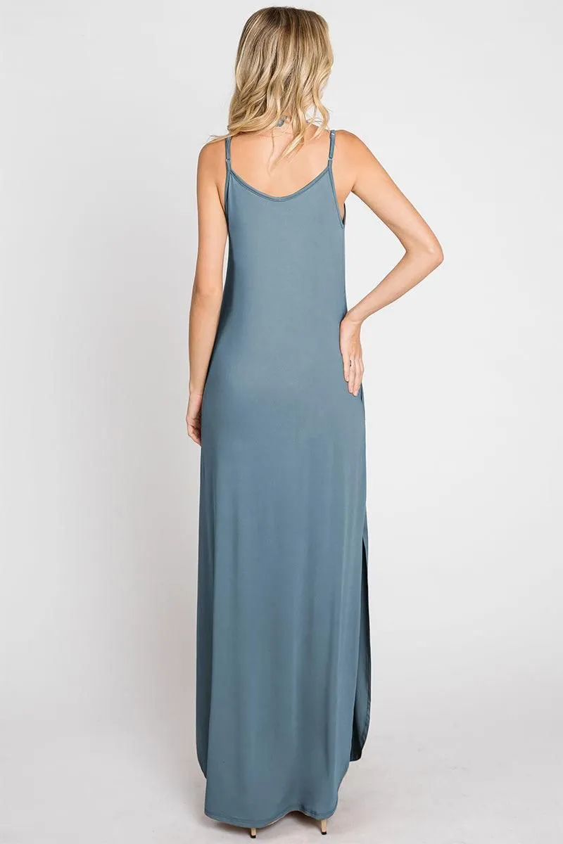 CAMI MAXI DRESS WITH POCKETS