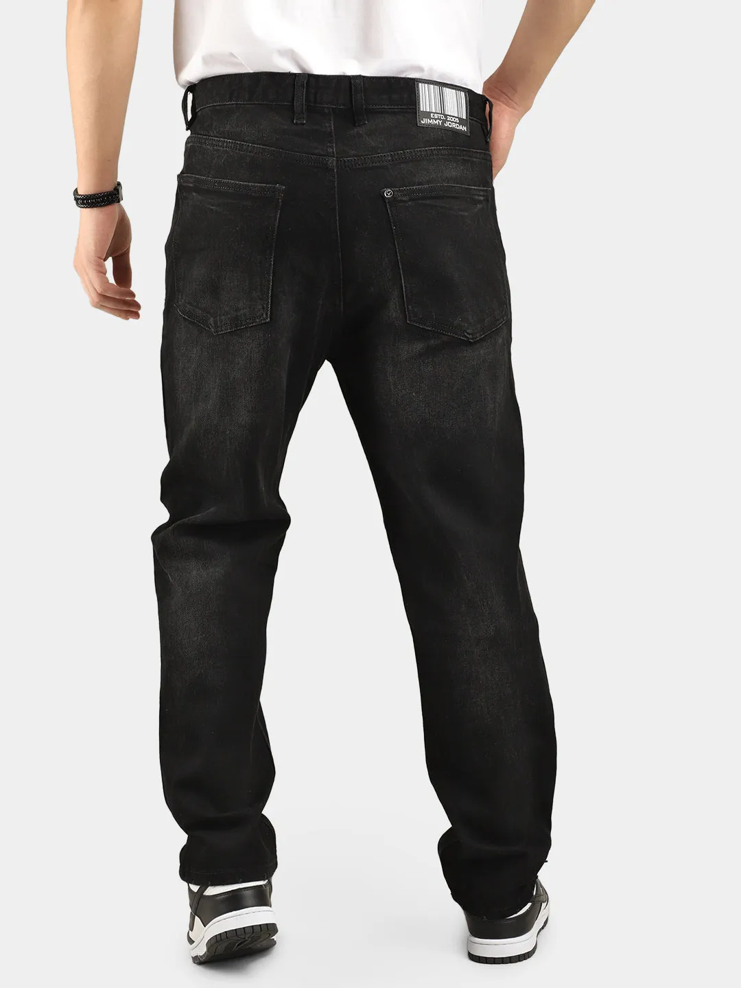 Charcoal Baggy Fit Denim Jeans