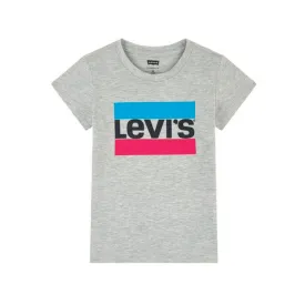 Children’s Short Sleeve T-Shirt Levi's Sportswear Logo Tee Grey