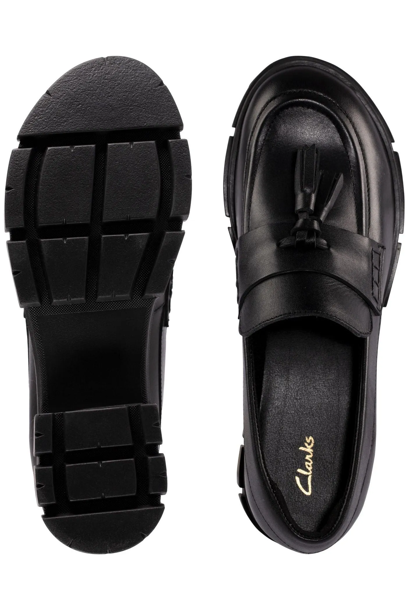 Clarks Teala Loafer in Black leather