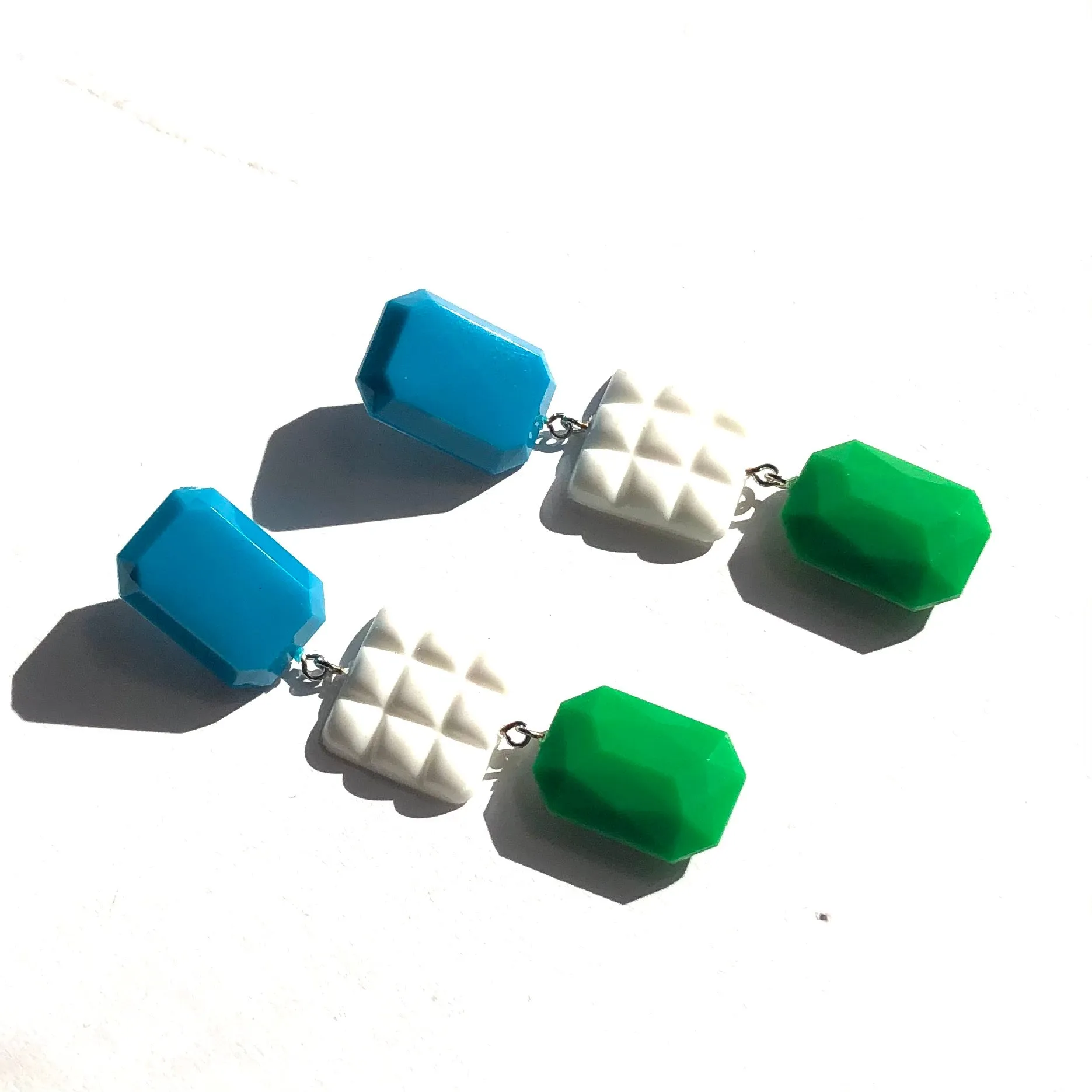 Coastal Summer Retro Statement Earrings