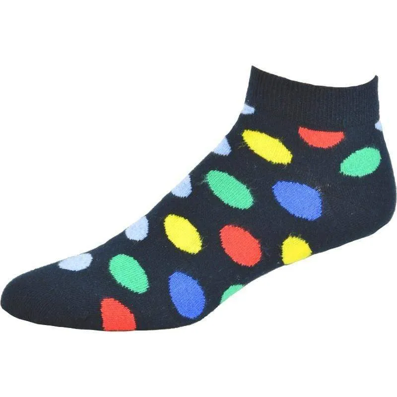 Comb Cotton Low-Cut Polka Dot Socks