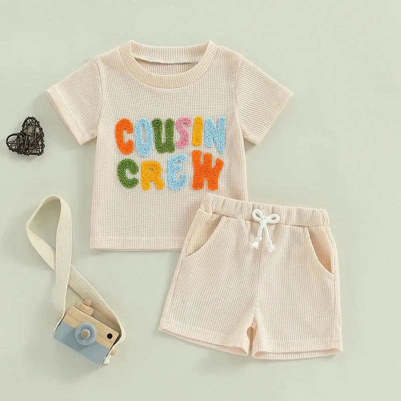 COUSIN CREW Waffle Knit Outfit