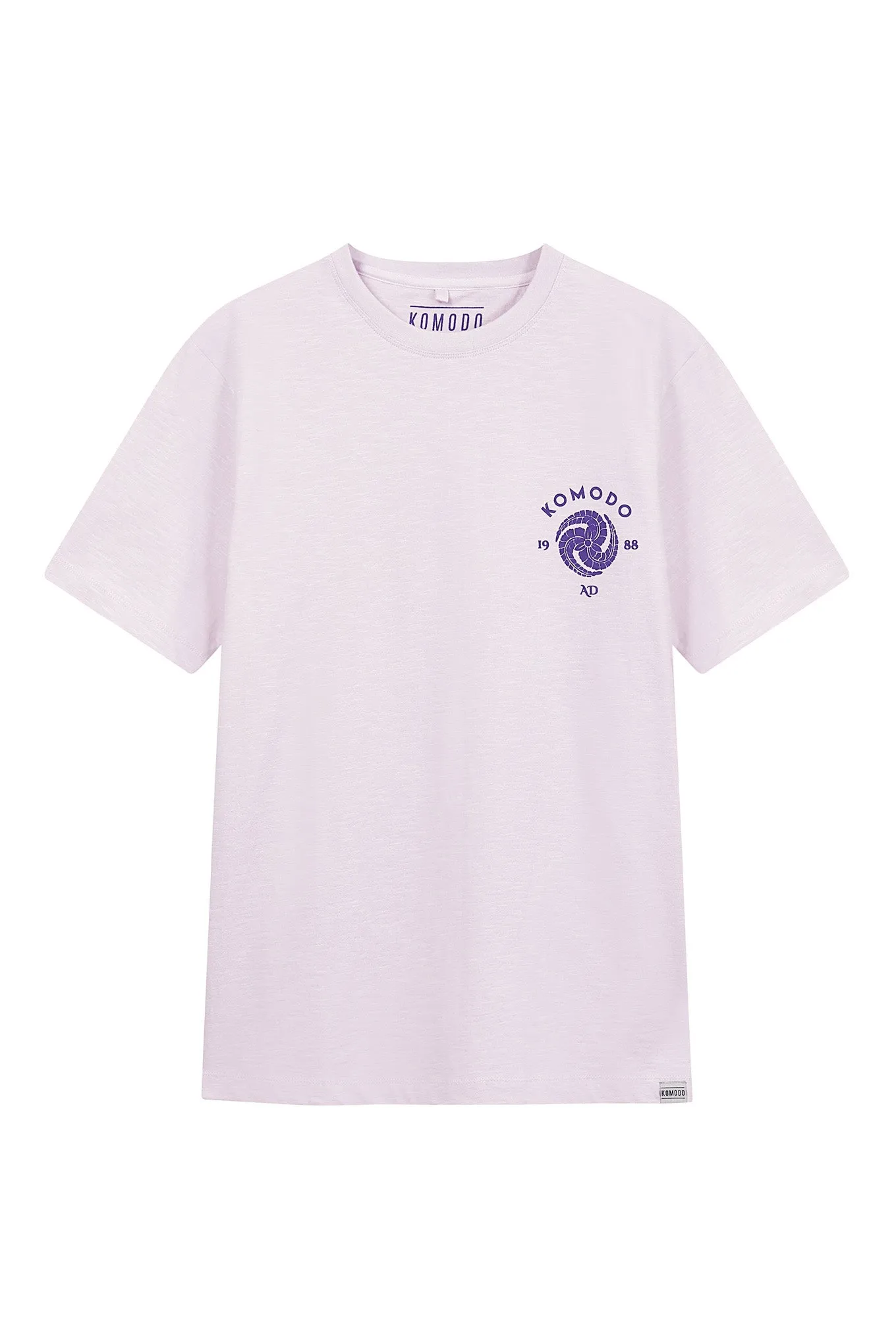 CREST Tee Organic Cotton - Lavender Pink