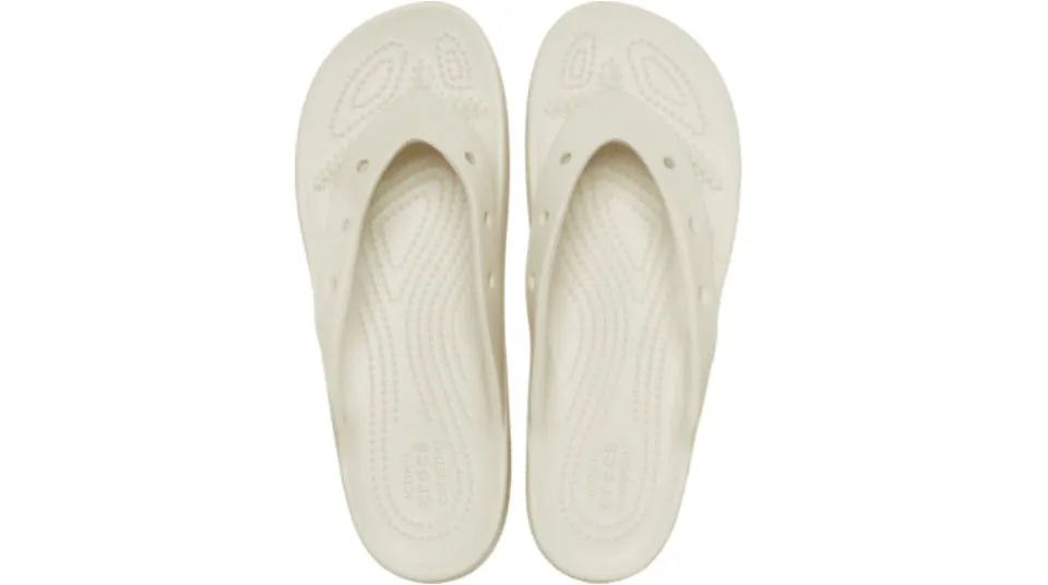 Crocs Classic Platform Flip Bone