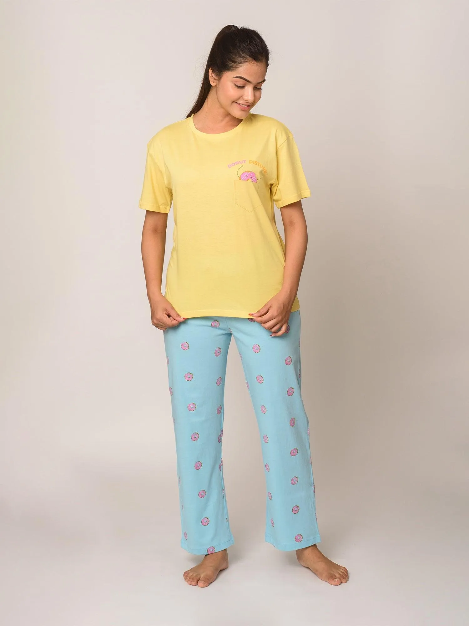 Donut Disturb Cotton Pyjama Set