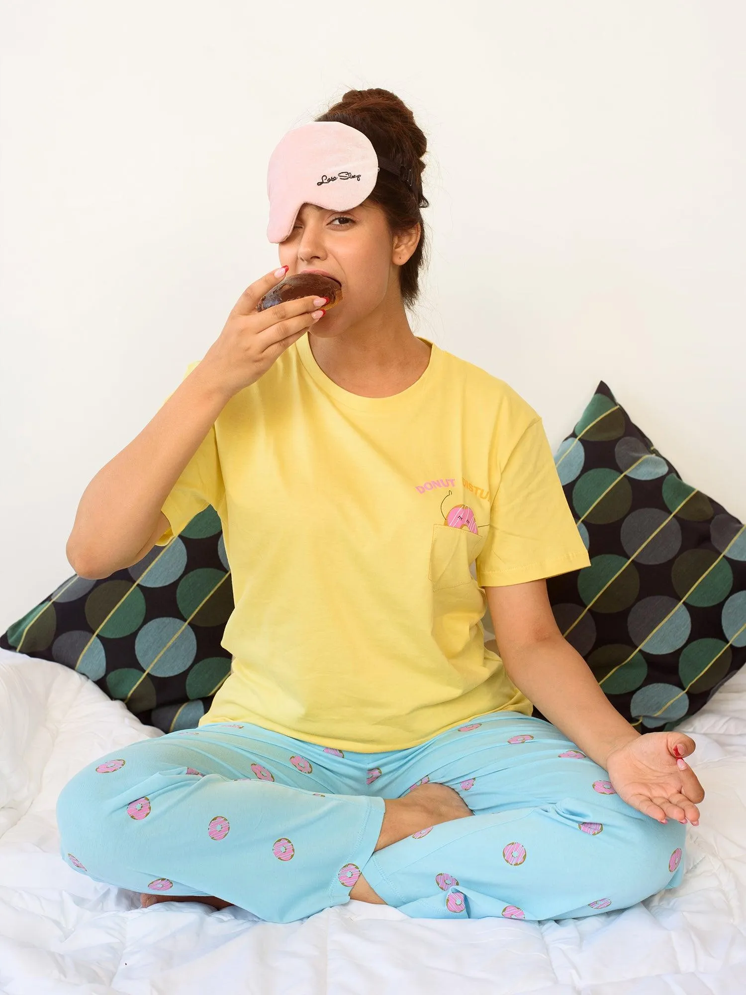 Donut Disturb Cotton Pyjama Set