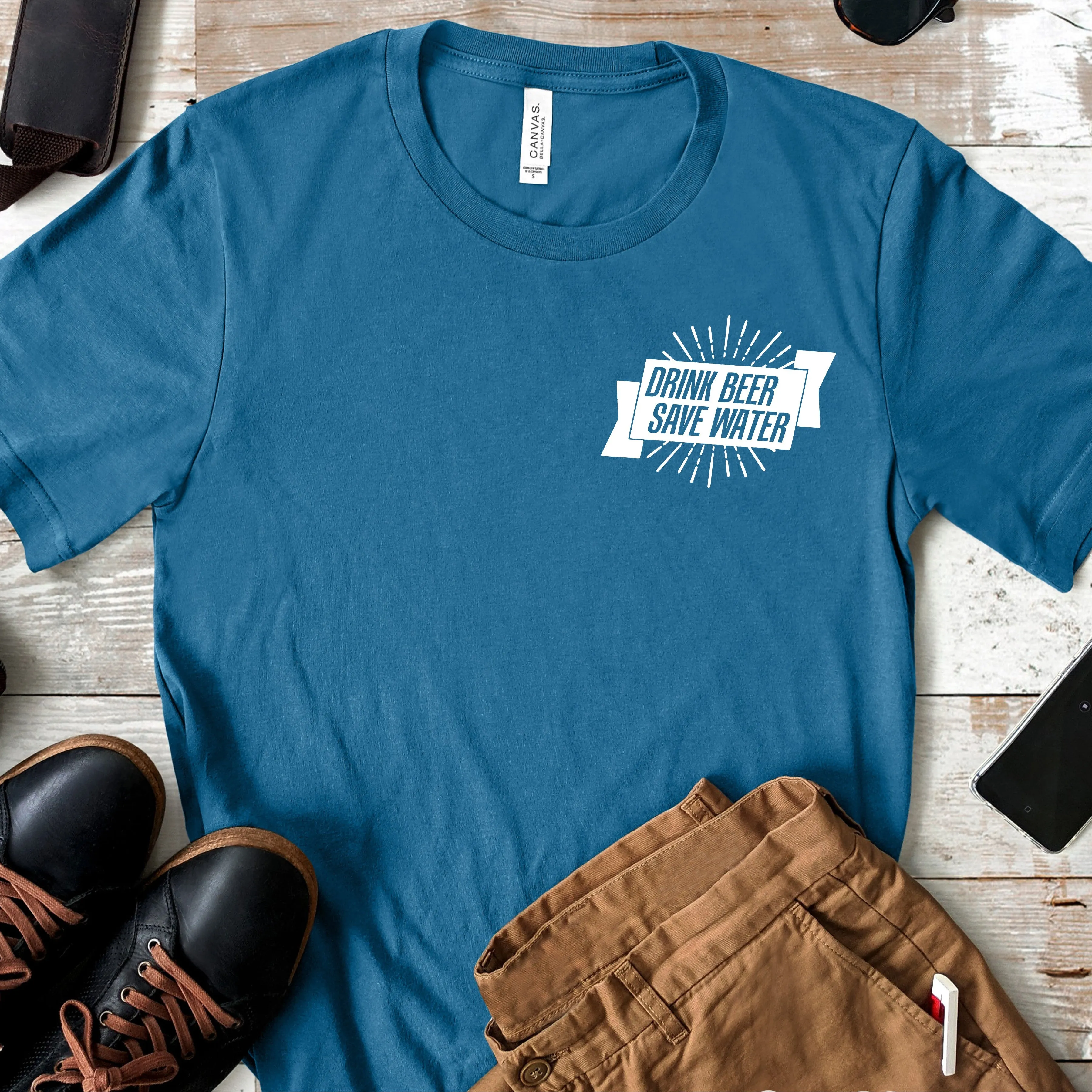 Drink Beer Save Water | Funny Drinking Shirts