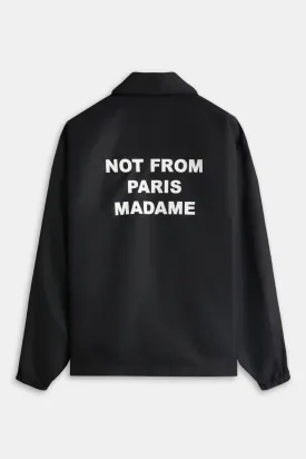 Drôle de Monsieur La Veste Slogan Jacket - Black