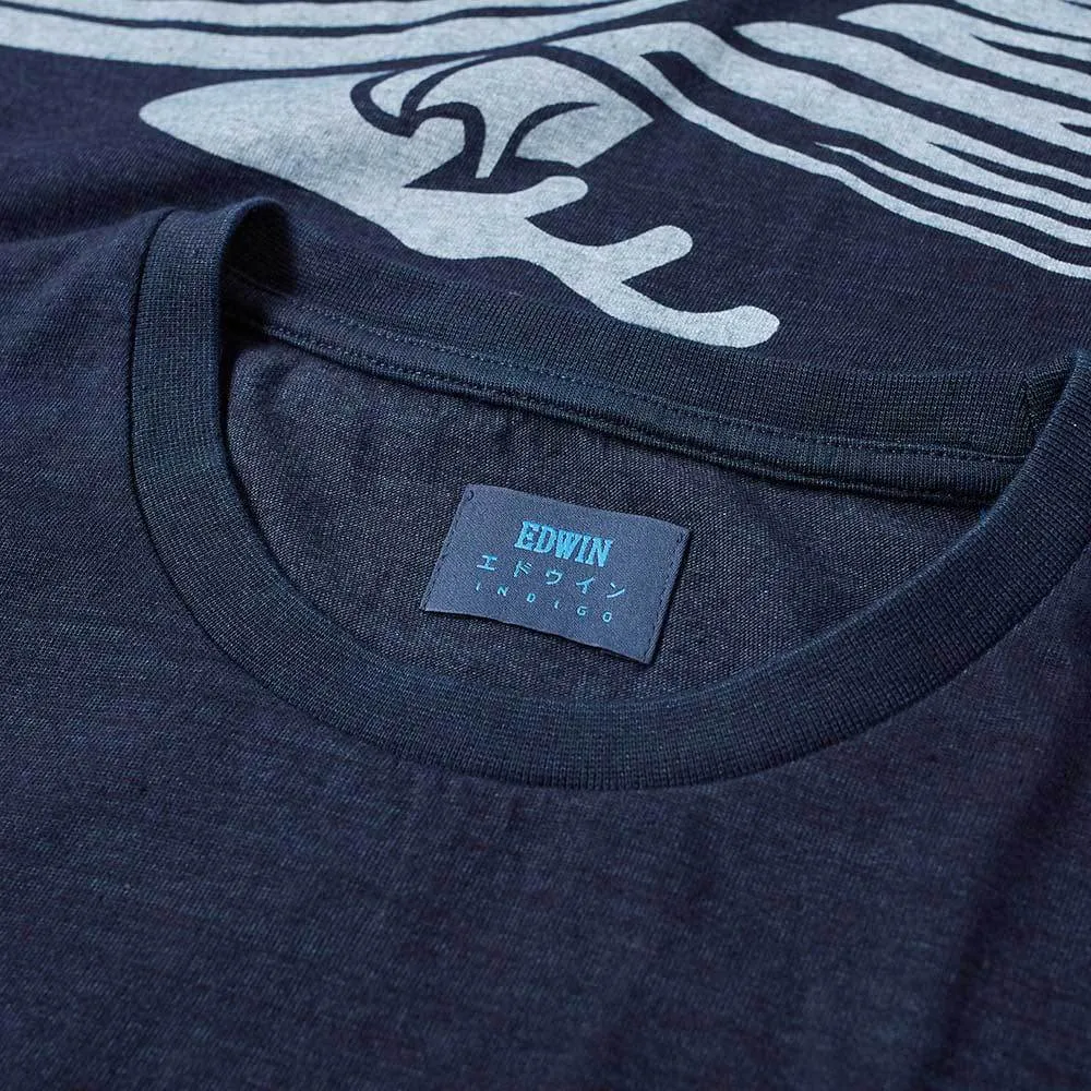 Edwin Waves T-Shirt - Indigo